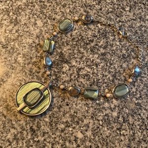 Green stone necklace